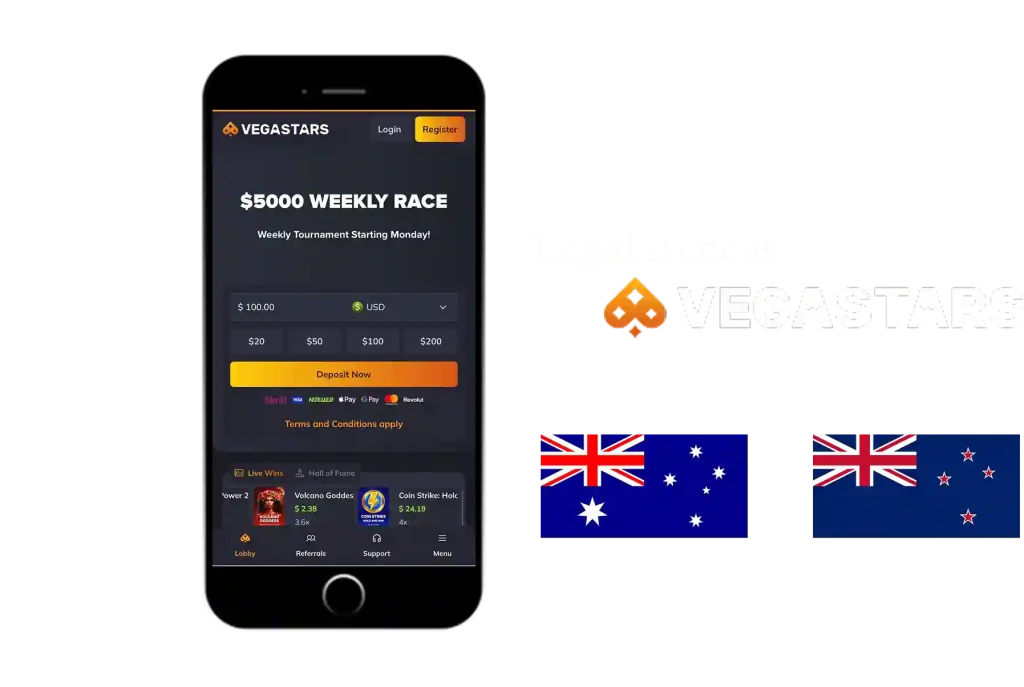 Vegastars legal casino